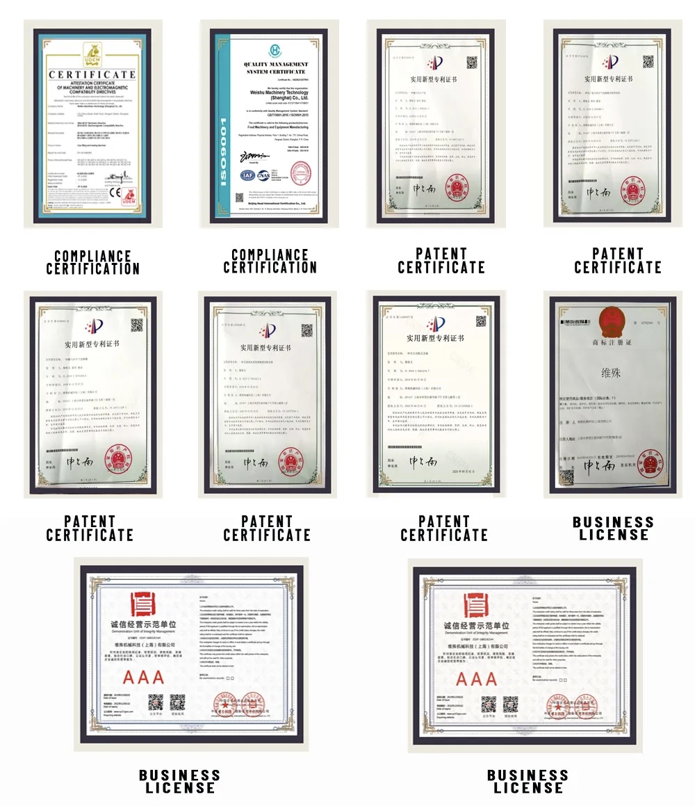 chứng nhận weishu